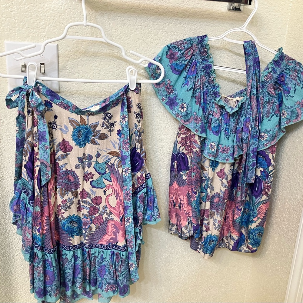Siren Song Mermaid Off the Shoulder Shirt and Skirt Set